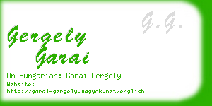 gergely garai business card